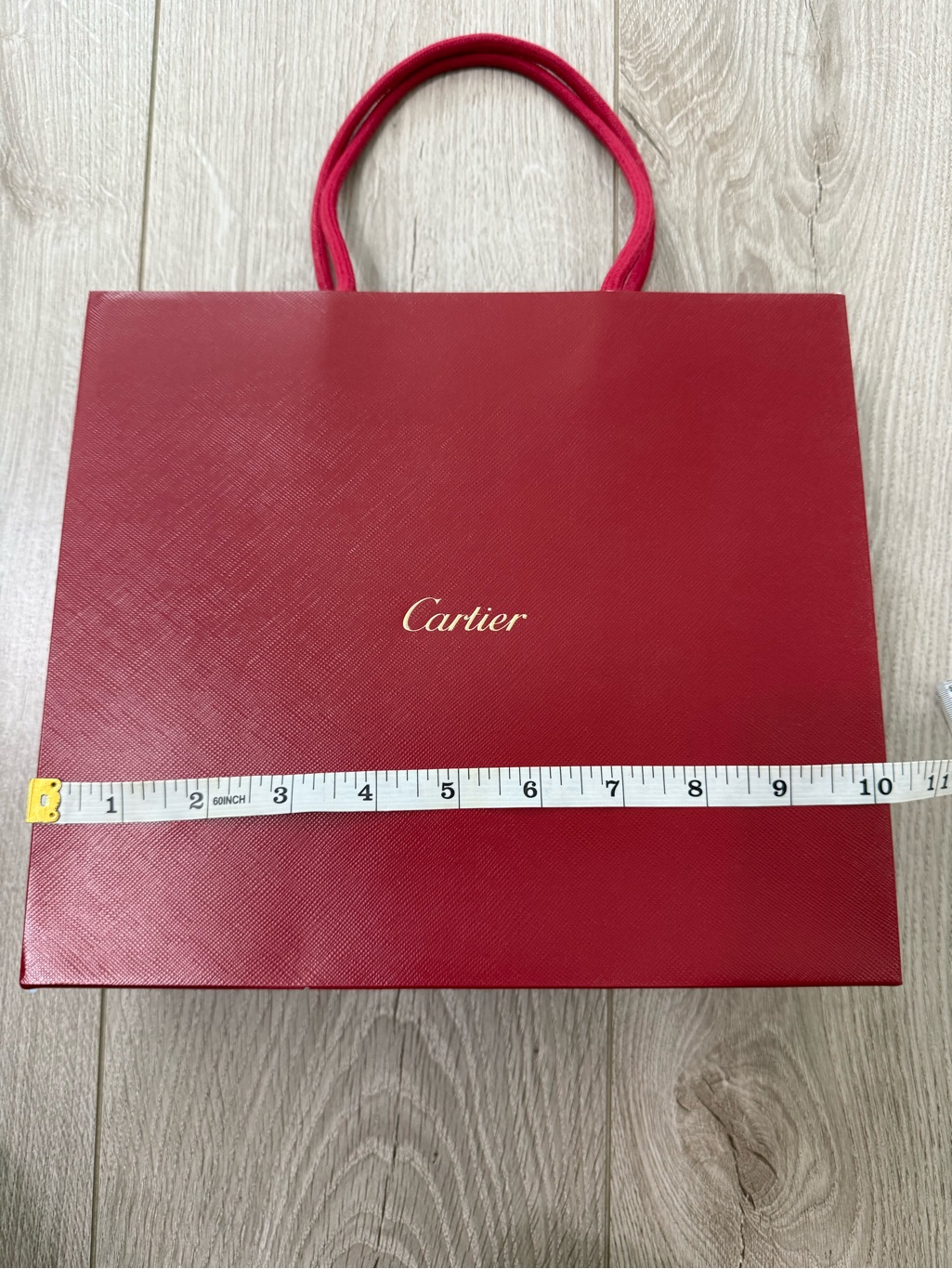 Cartier Red Tote Shopping Bag Paper Bag